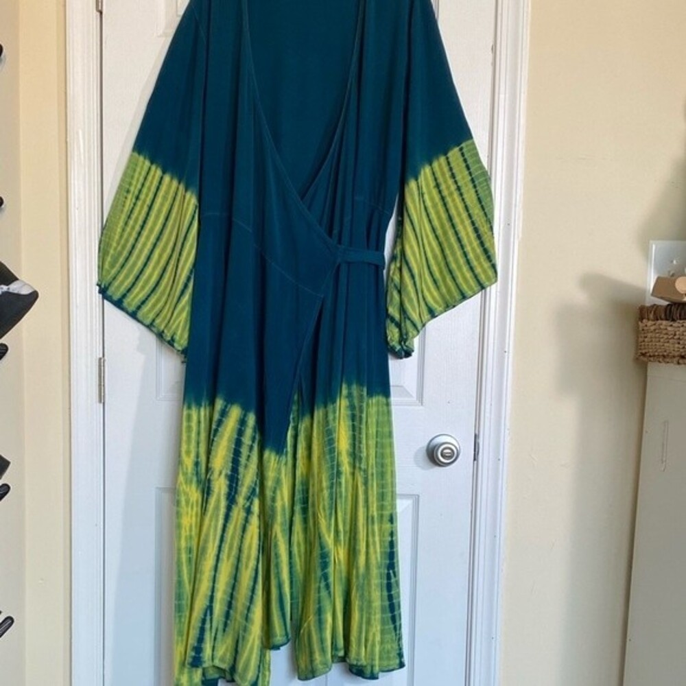 Jackpot Wrap dress tie dye